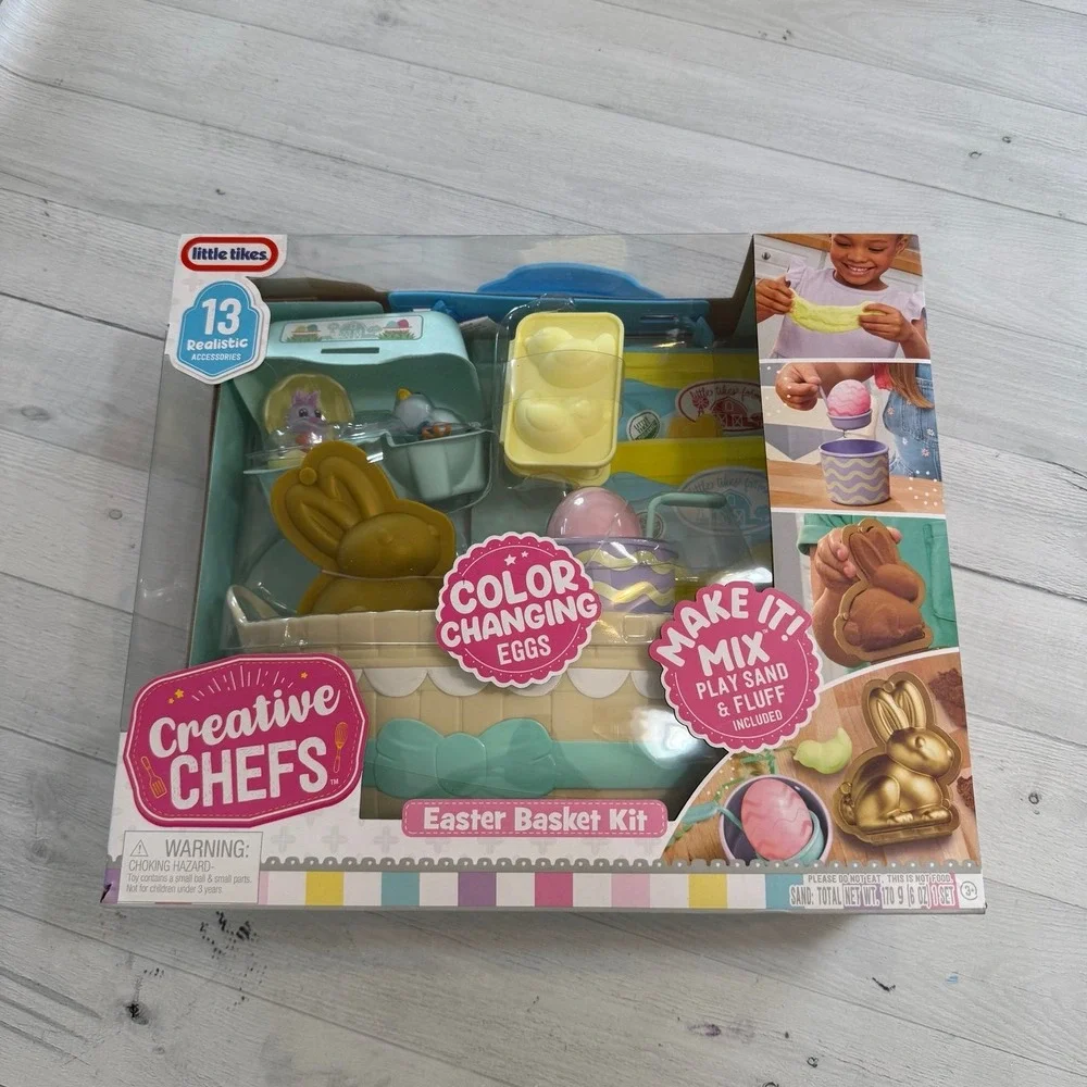 Little Tikes Creative Chefs Easter Basket Kit kids‎ toy food playset NEW